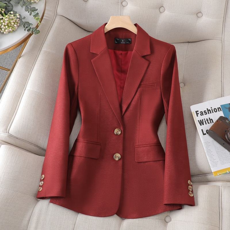 spring and summer Cotton and hemp suit woman new casual fashion suit commute coat