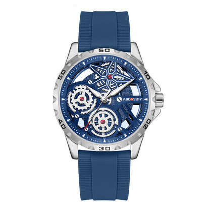 Sports Chronograph Wristwatch Watch with Box relojes hombre