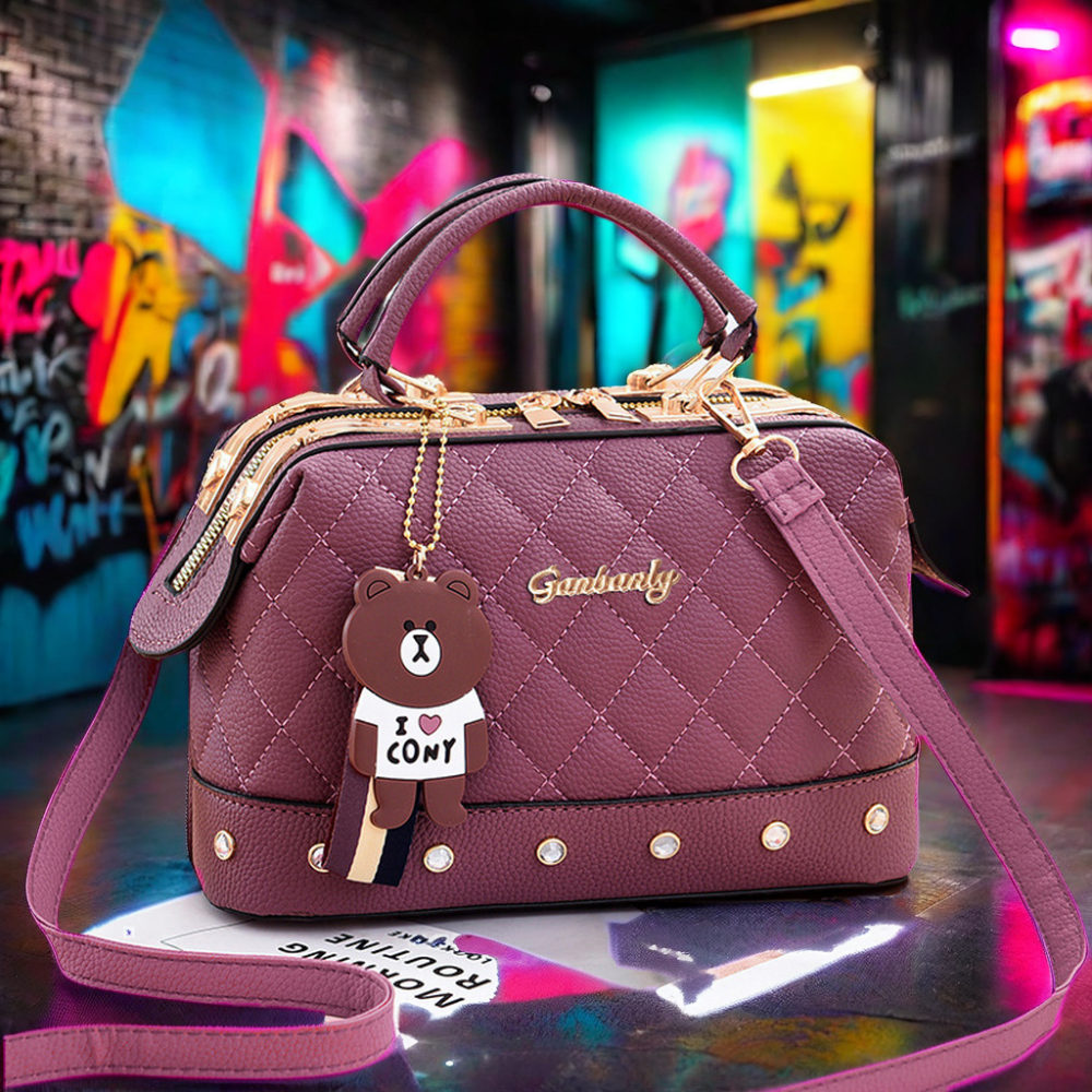 Luxury Famous Pu Leather Purses Shoulder Handbags For Women