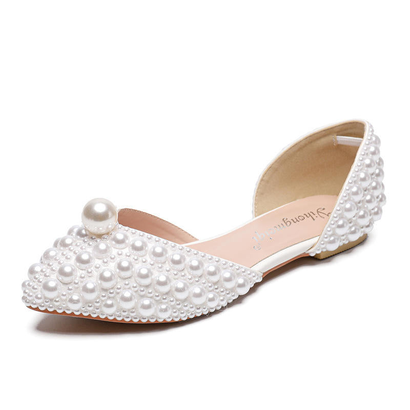 Ladies Formal Wear Wedding Party Bride Flat Shoes