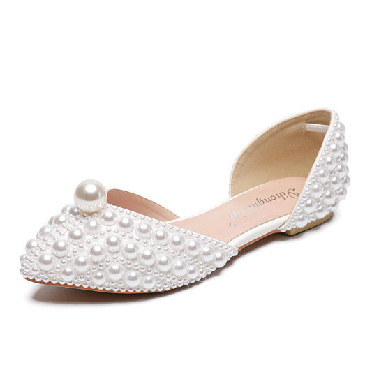 Ladies Formal Wear Wedding Party Bride Flat Shoes