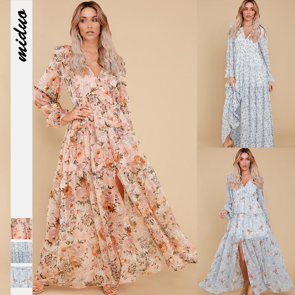 Floral Summer Beach Bohemian Ladies Dresses