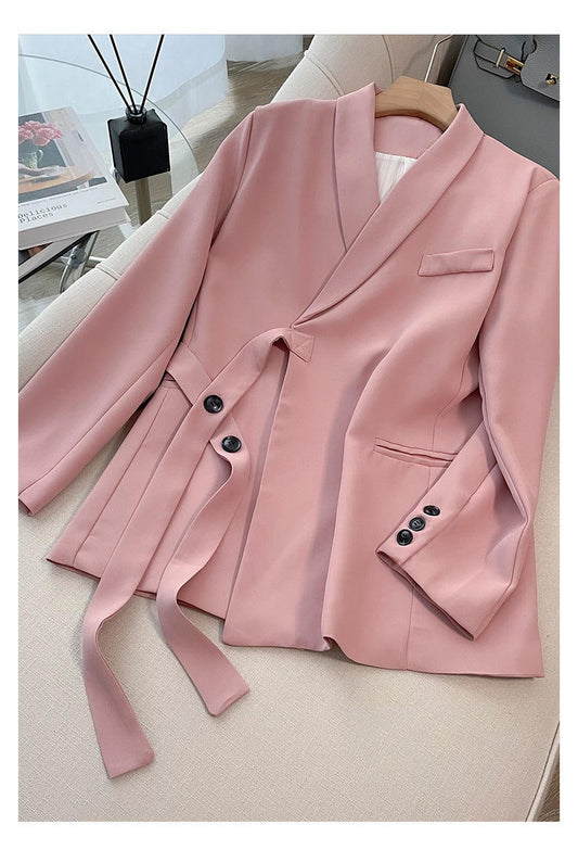European Fall Femme Clothes Candy Color Coat Trendy Ladies Jacket Casual Women Blazer