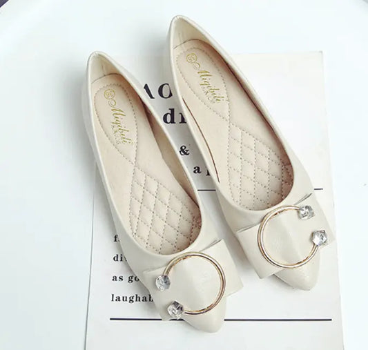 Comfort Matte leather women formal shoes leather