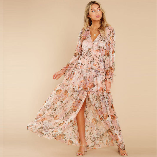 Floral Summer Beach Bohemian Ladies Dresses