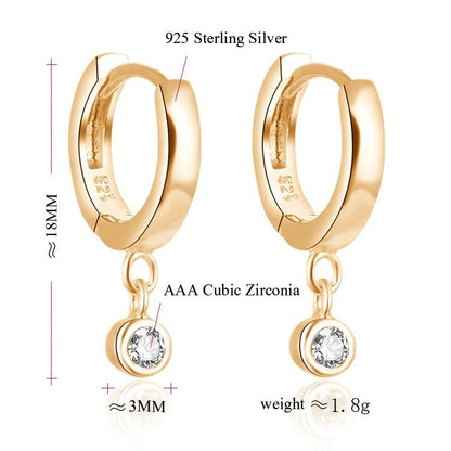POLIVA Plated Gold Silver Earring Women 925 Sterling Jewelry Earrings