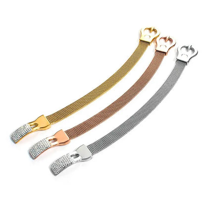 Classic Retro Metal Mesh Bracelet Stainless Steel Metal Mesh Fashionable Men'S And Women'S Bracelet