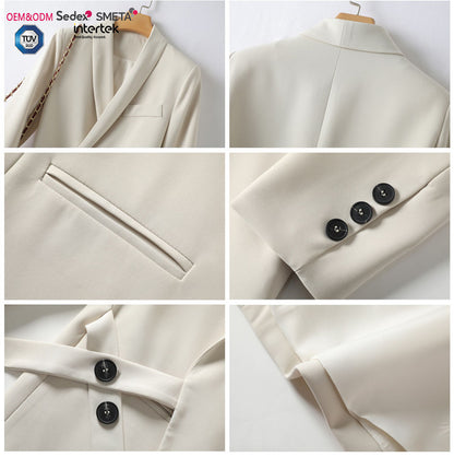 European Fall Femme Clothes Candy Color Coat Trendy Ladies Jacket Casual Women Blazer