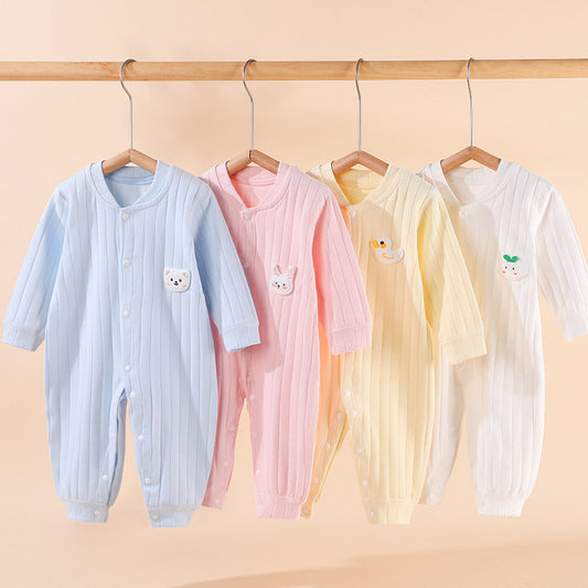 Baby onesie boneless newborn plush autumn outing clothing