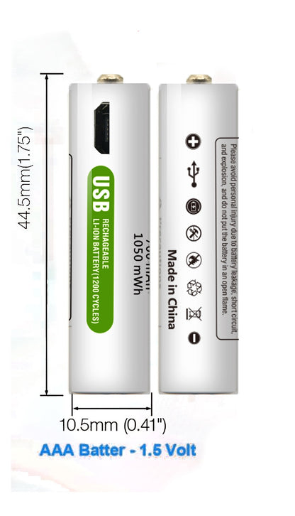 USB Rechargeable Battery For Toys & Home Appliance