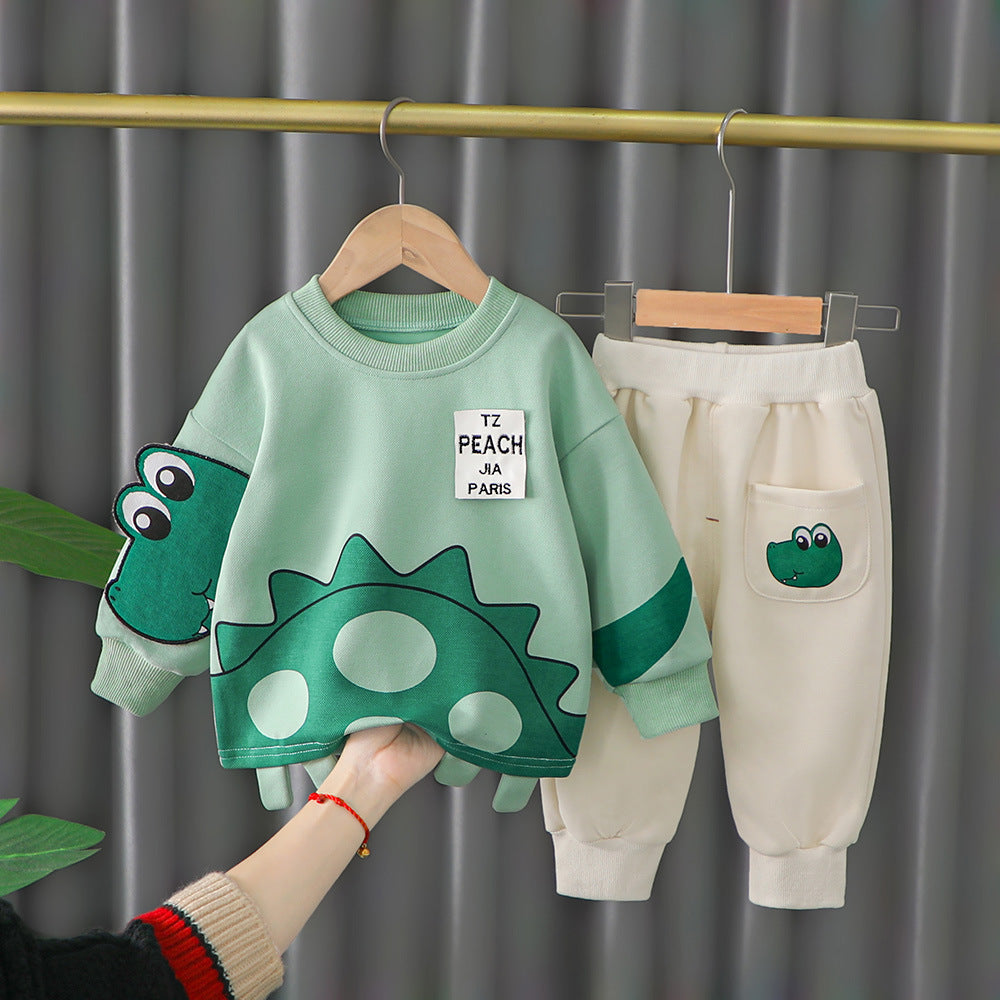 Baby Boys Outfit Two Piece Hoodie Kids Set Child Long Sleeve Clothing