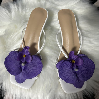 Flower Stylish Beach Slippers For Women