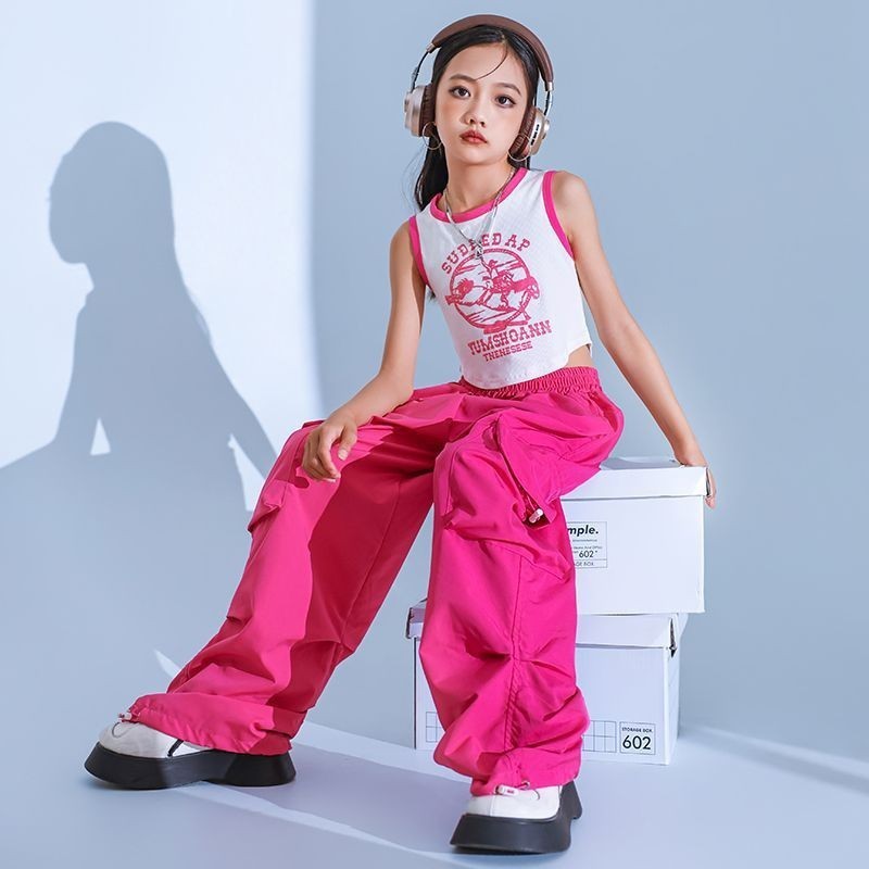Girls' Overalls Thin Women's Older Children Hip Hop Costume