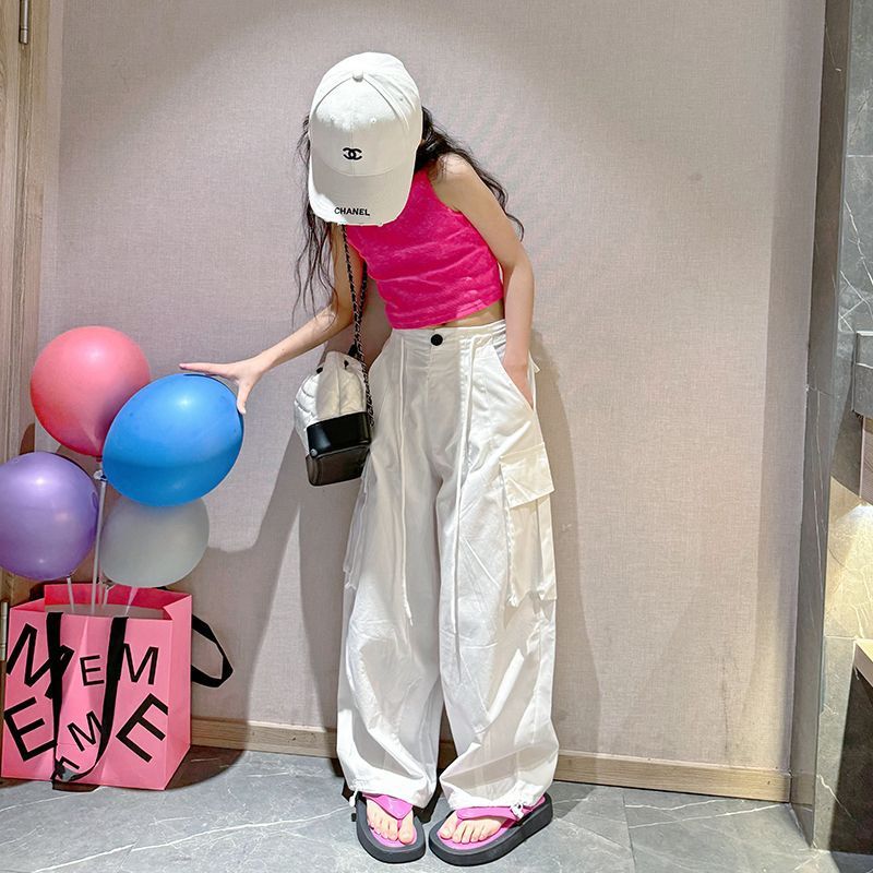 Girls' Overalls Thin Women's Older Children Hip Hop Costume
